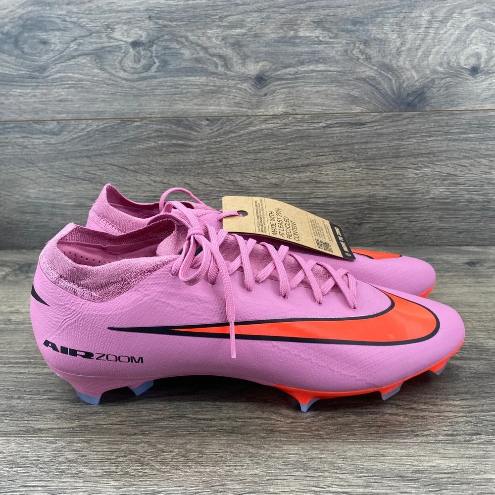 Nike Air Zoom Mercurial Vapor 16 PRO FG Mens 10.5 Pink Soccer Cleats FQ8685-600